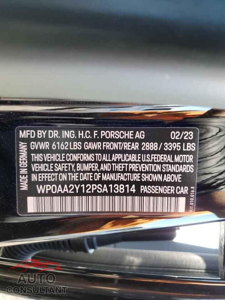 PORSCHE TAYCAN 2023 - WP0AA2Y12PSA13814