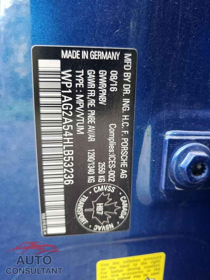 PORSCHE MACAN 2017 - WP1AG2A54HLB53236