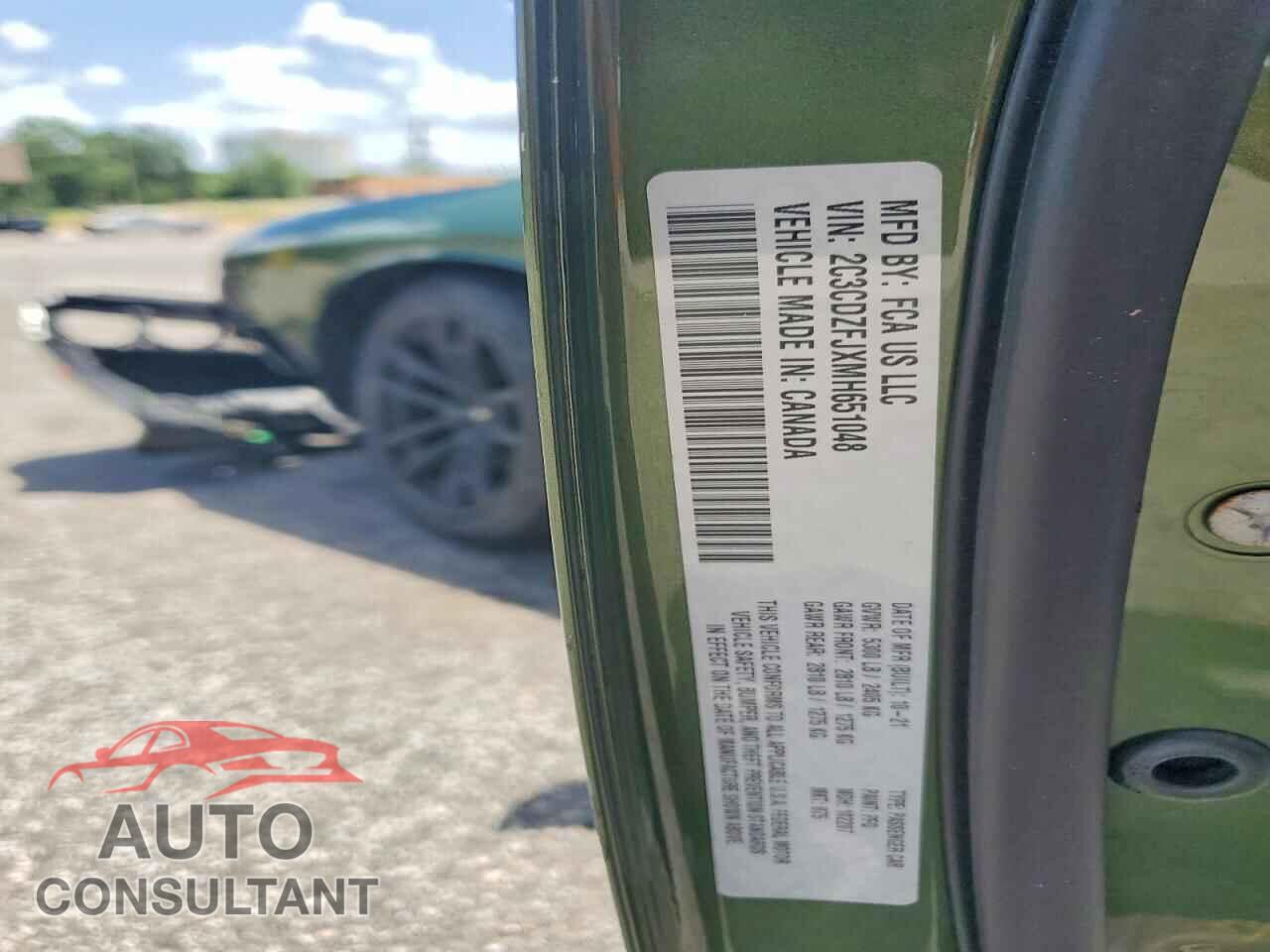 DODGE CHALLENGER 2021 - 2C3CDZFJXMH651048