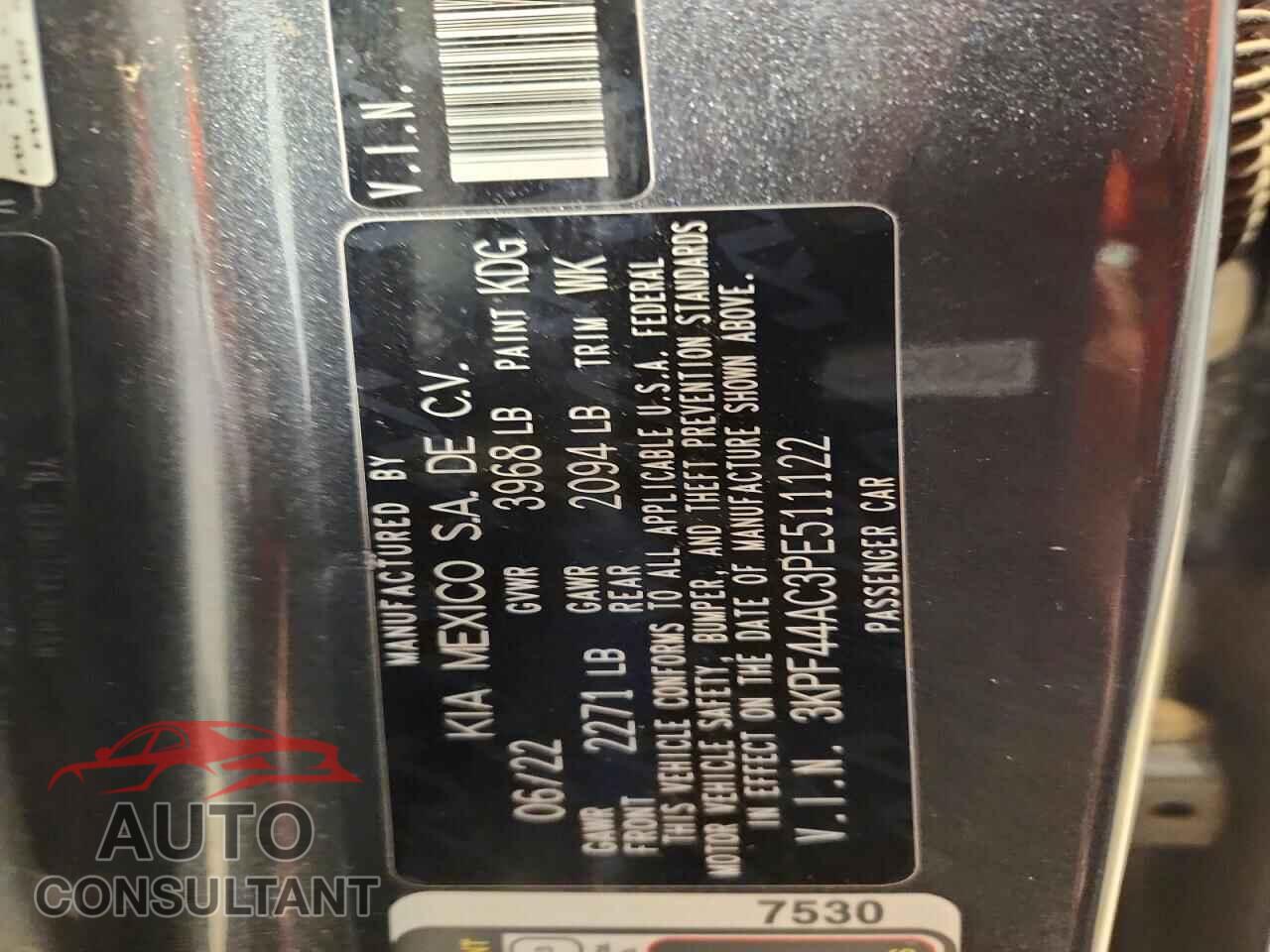 KIA FORTE 2023 - 3KPF44AC3PE511122