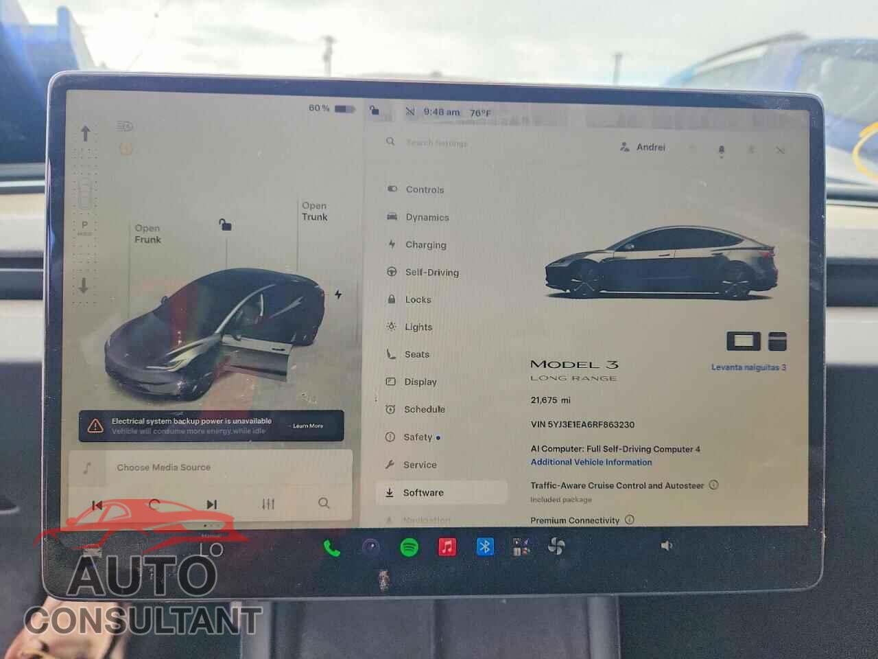 TESLA MODEL 3 2024 - 5YJ3E1EA6RF863230