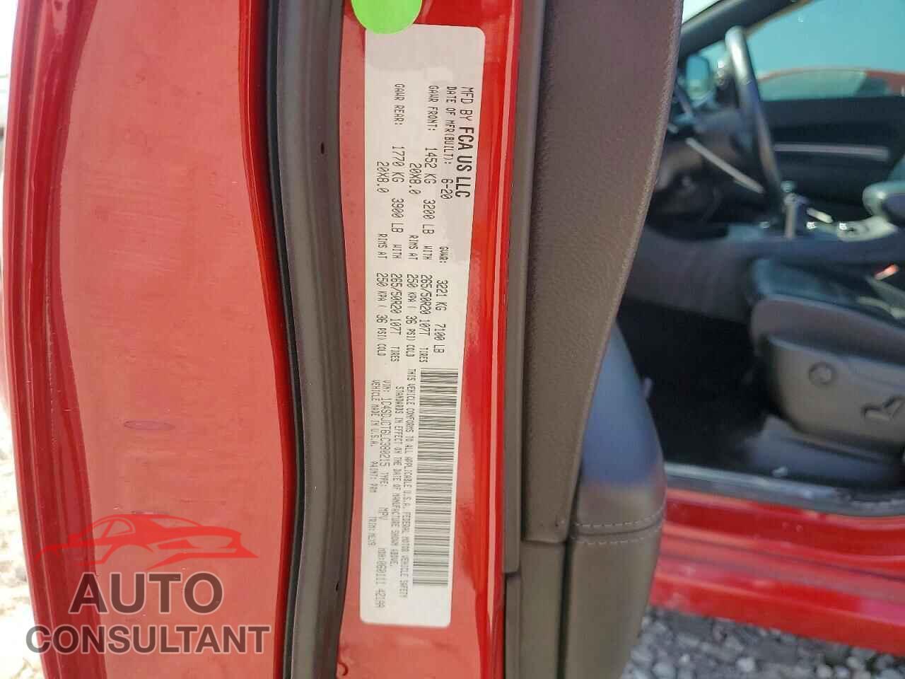 DODGE DURANGO 2020 - 1C4SDJCT6LC380215