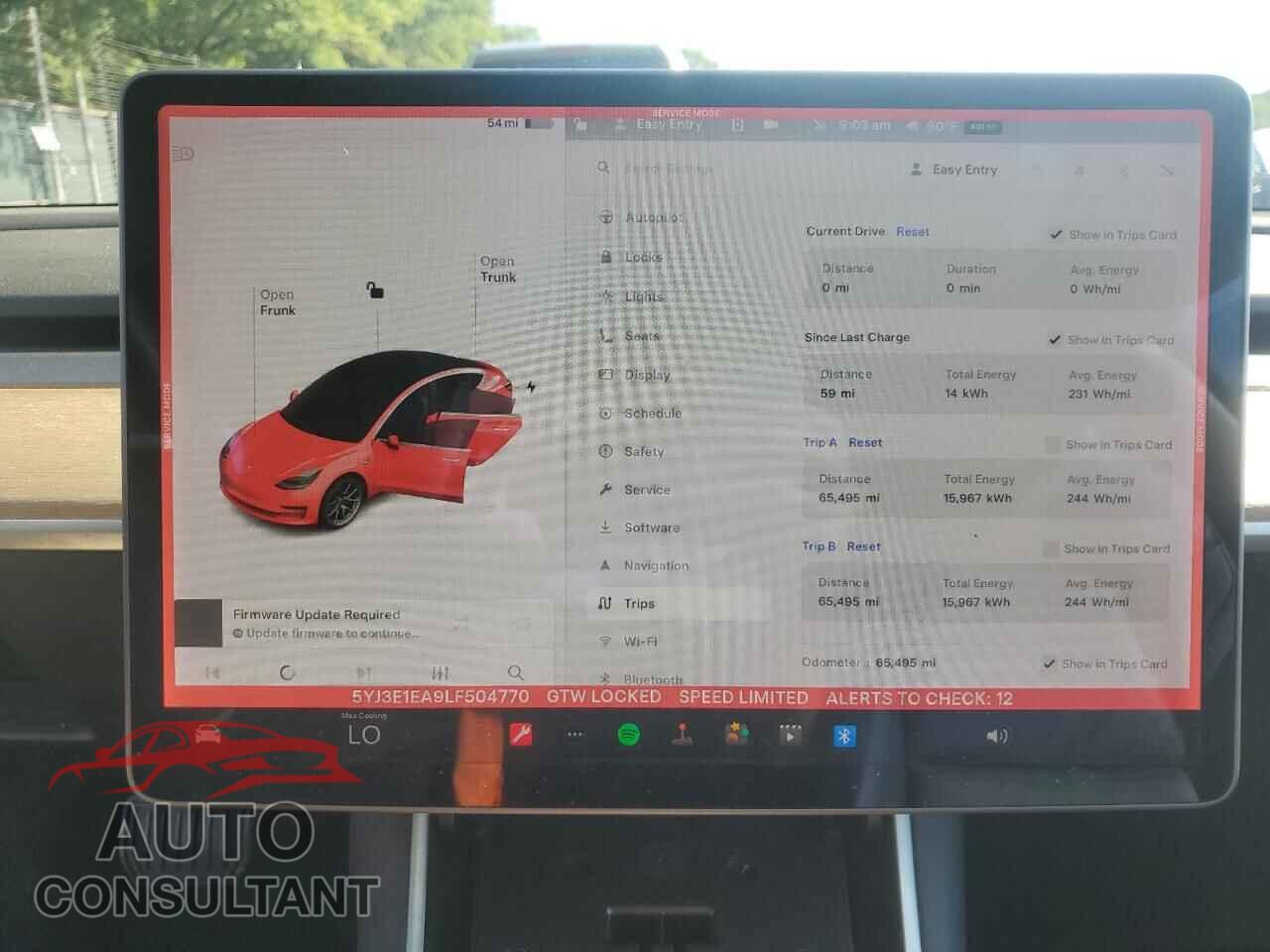 TESLA MODEL 3 2020 - 5YJ3E1EA9LF504770