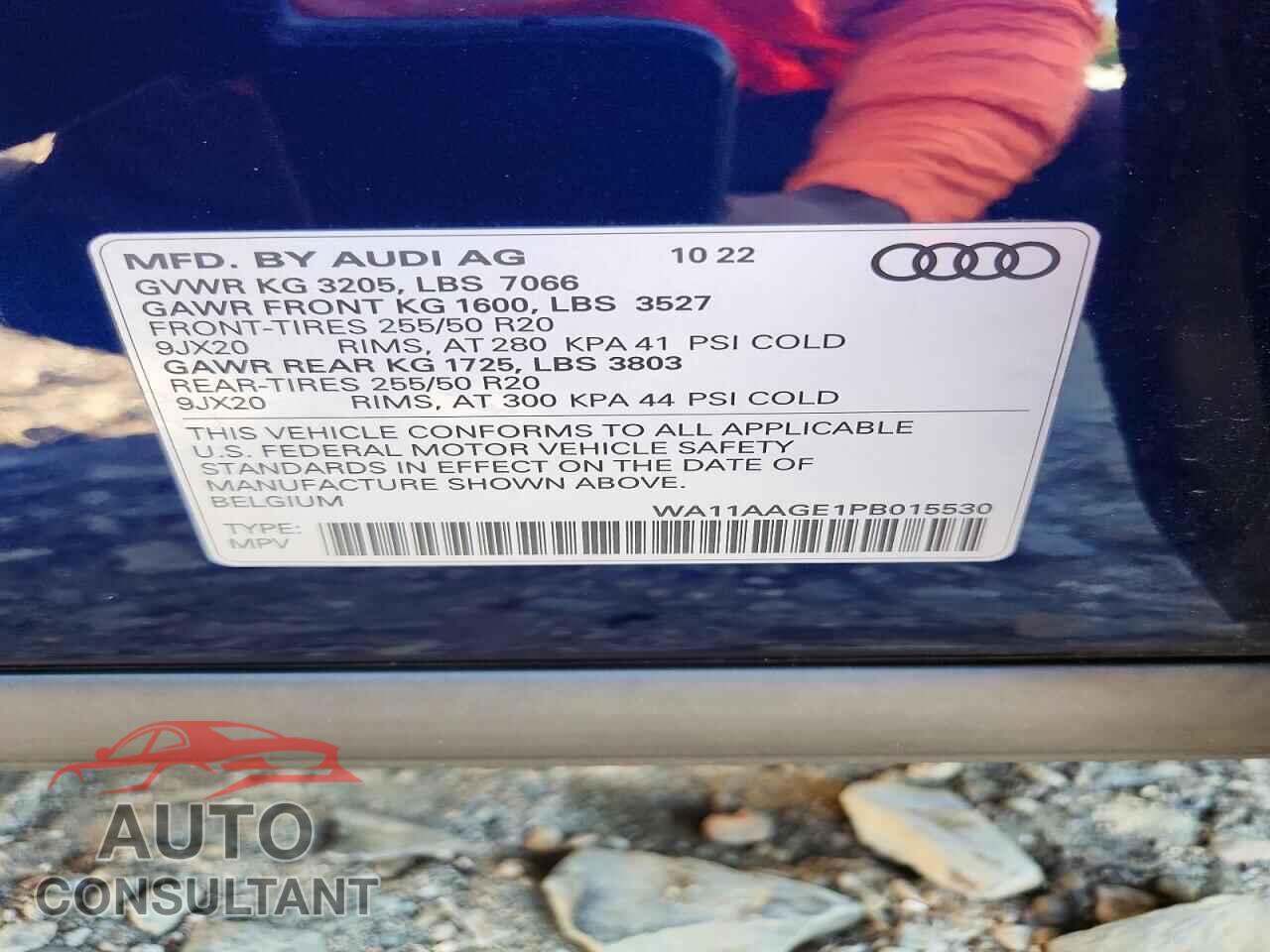 AUDI E-TRON 2023 - WA11AAGE1PB015530