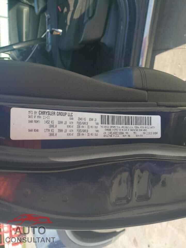 DODGE DURANGO 2012 - 1C4RDJAG9CC169904