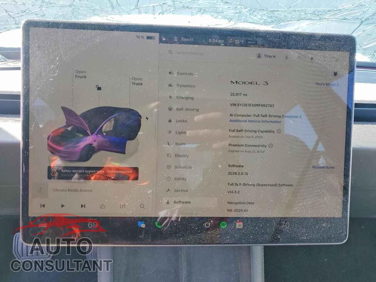 TESLA MODEL 3 2024 - 5YJ3E1EA9RF862783