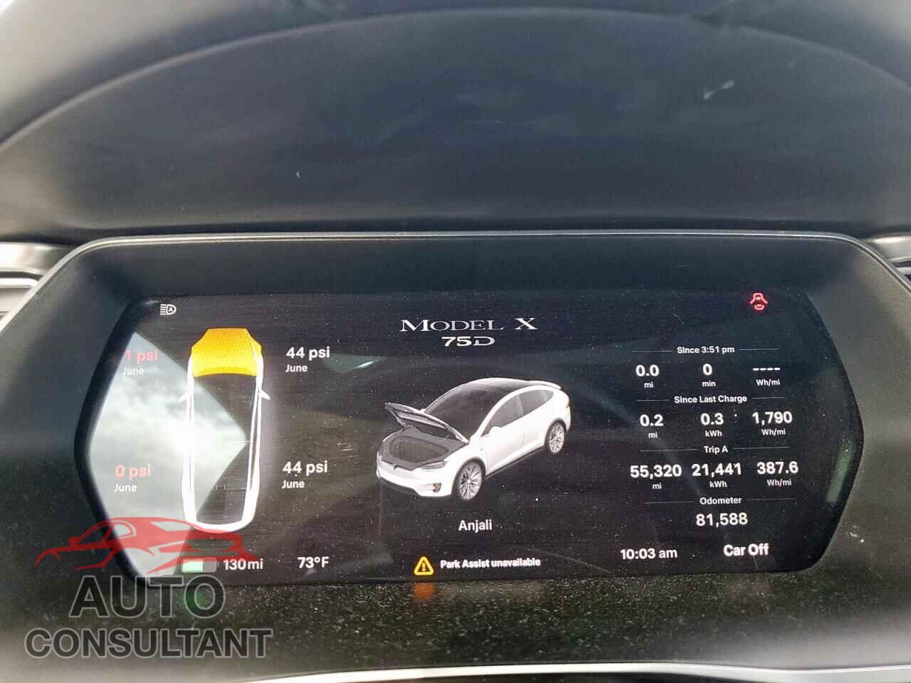 TESLA MODEL X 2017 - 5YJXCAE22HF061675