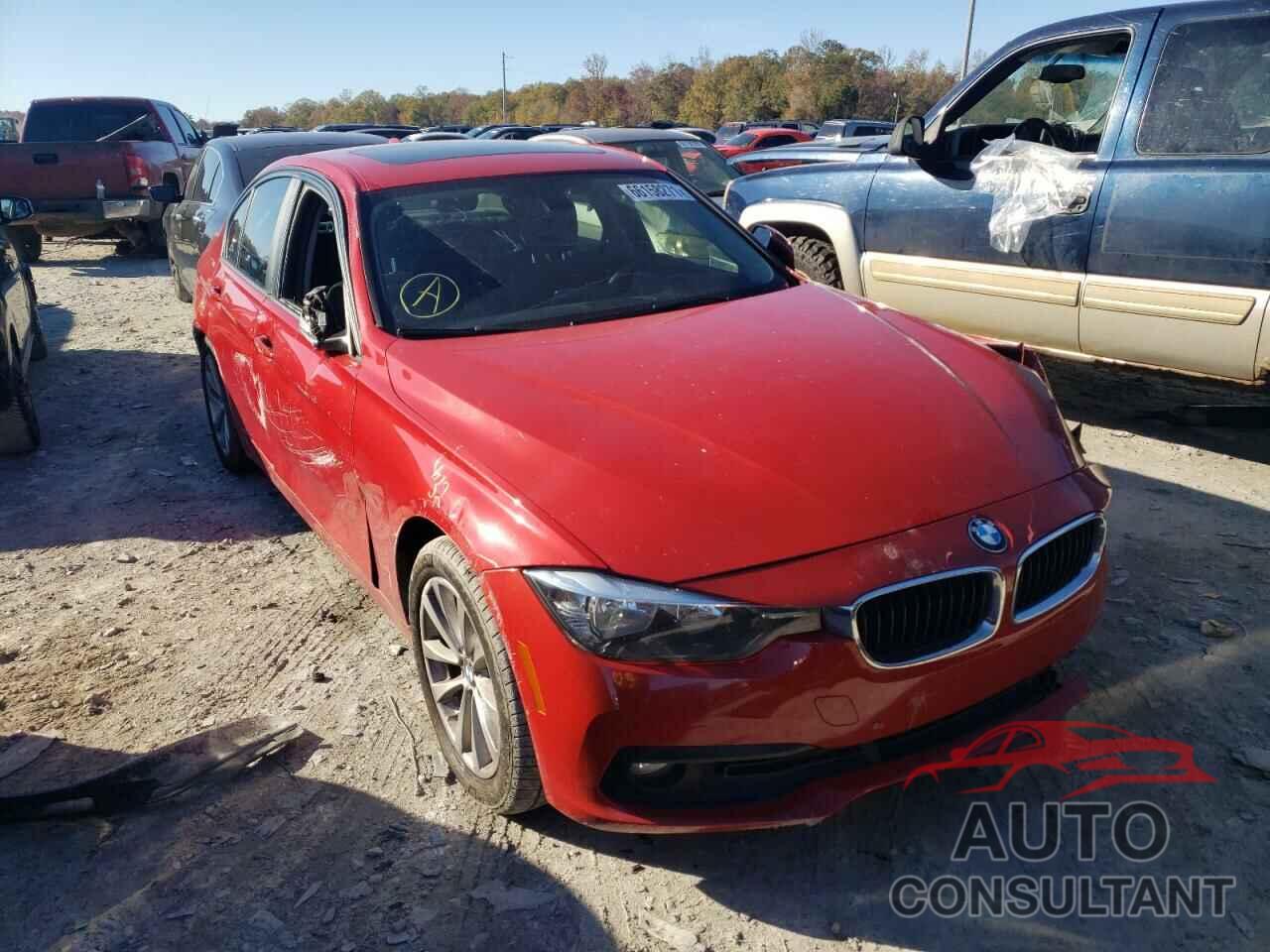 BMW 3 SERIES 2017 - WBA8E1G31HNU18735