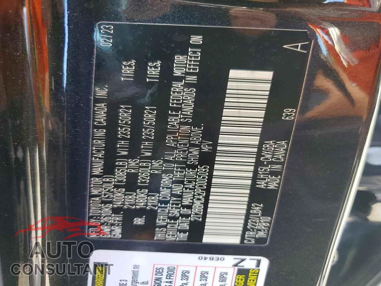 LEXUS UNKNOWN 2023 - 2T2BBMCA2PC005095