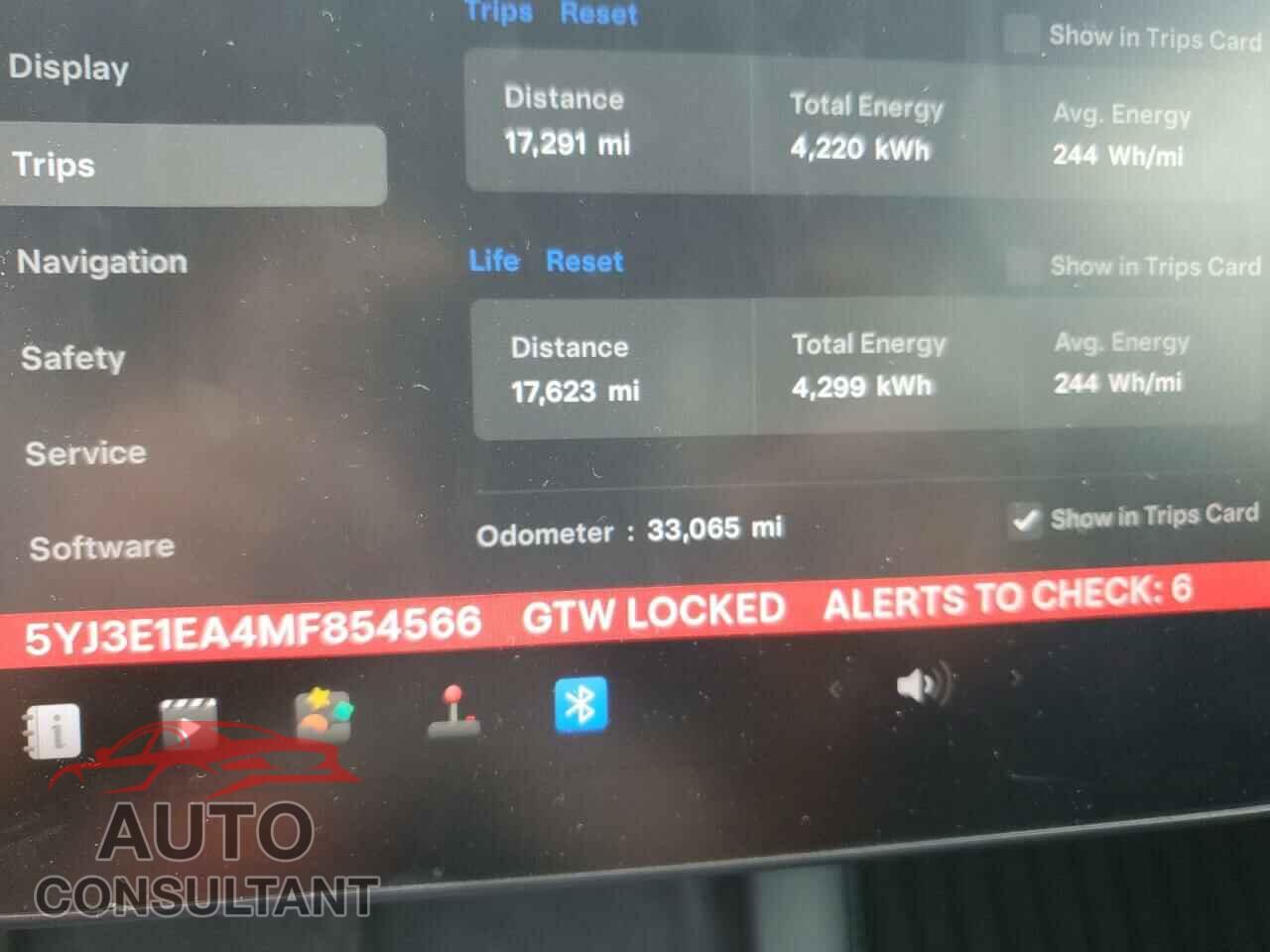 TESLA MODEL 3 2021 - 5YJ3E1EA4MF854566