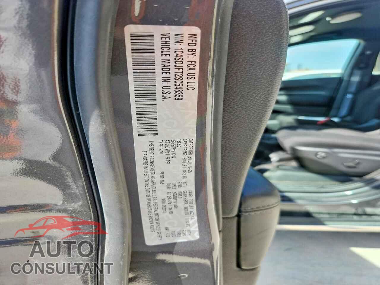 DODGE DURANGO 2025 - 1C4SDJFT2SC548359