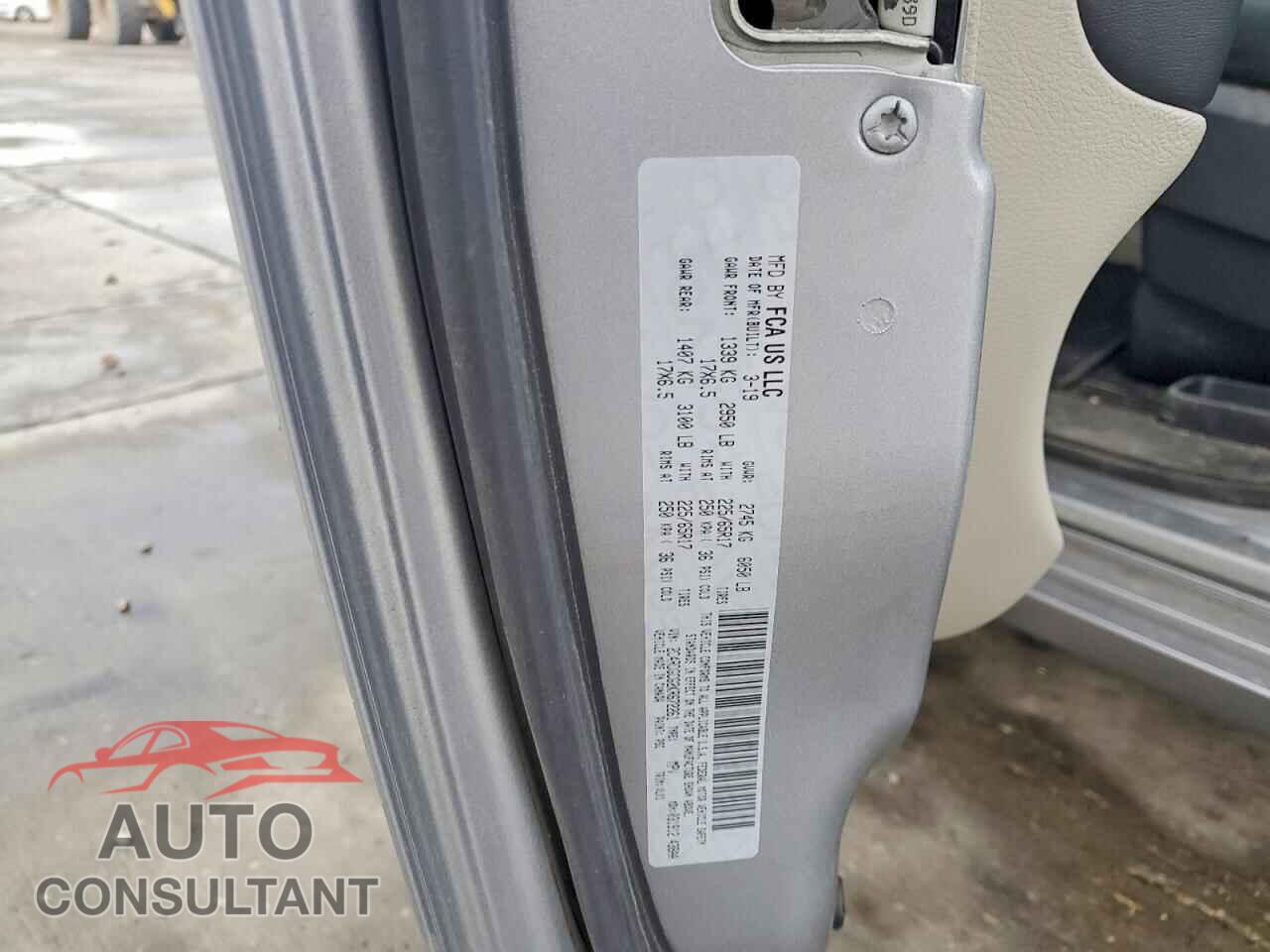 DODGE CARAVAN 2019 - 2C4RDGCG2KR672261