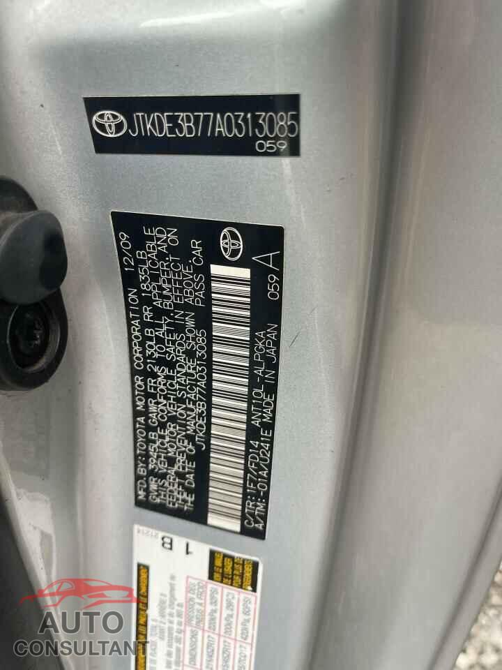 TOYOTA SCION 2010 - JTKDE3B77A0313085