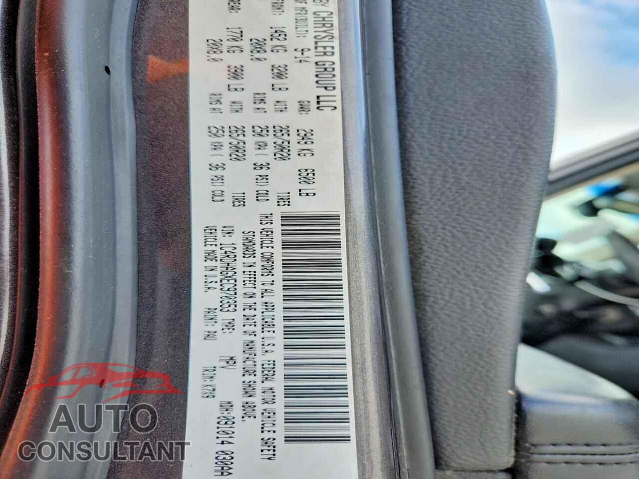DODGE DURANGO 2014 - 1C4RDHAGXEC970353