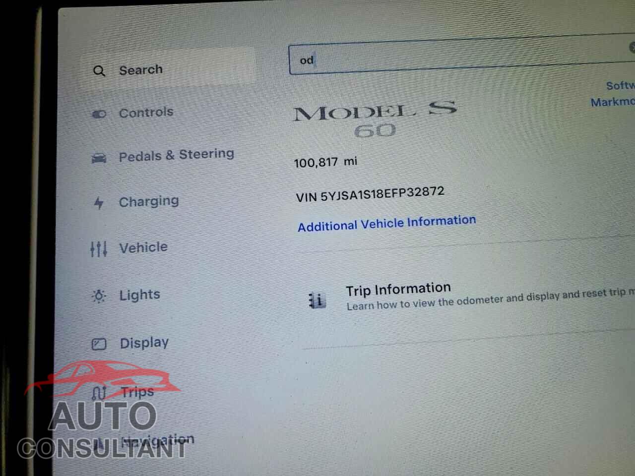 TESLA MODEL S 2014 - 5YJSA1S18EFP32872