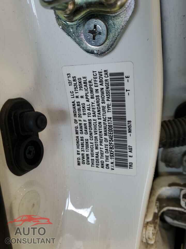 HONDA CIVIC 2014 - 19XFB2F54EE006174