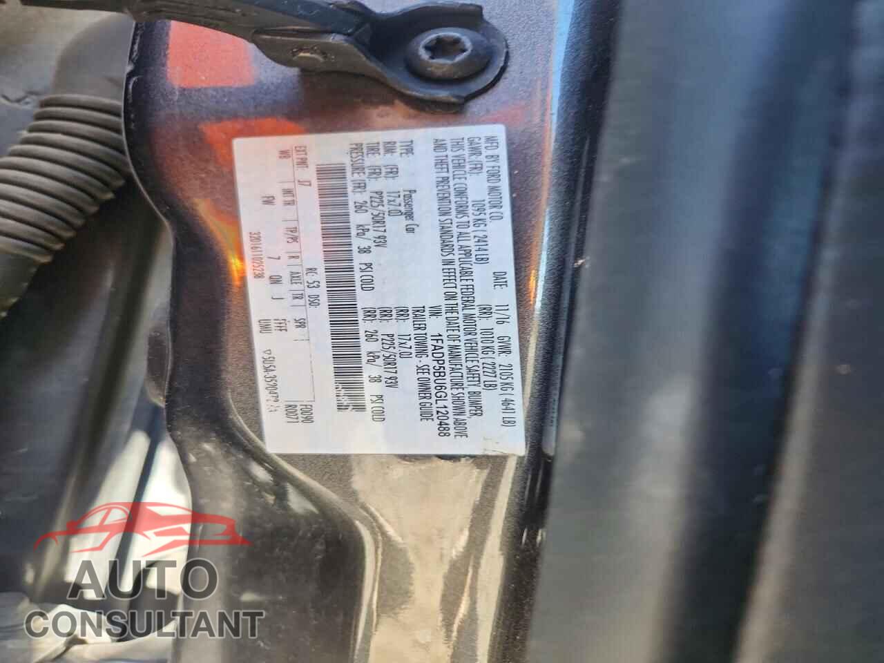 FORD CMAX 2016 - 1FADP5BU6GL120488