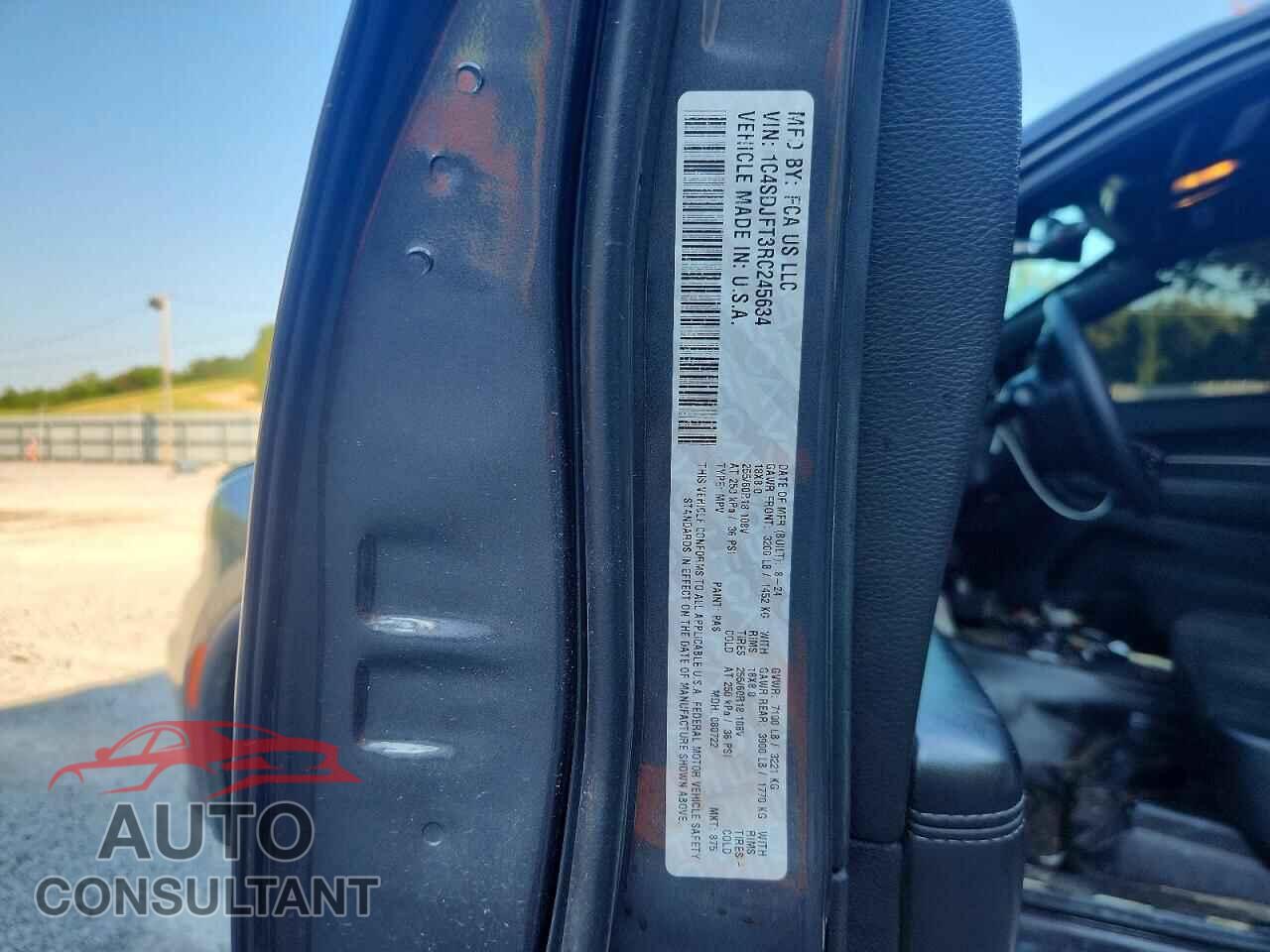 DODGE DURANGO 2024 - 1C4SDJFT3RC245634