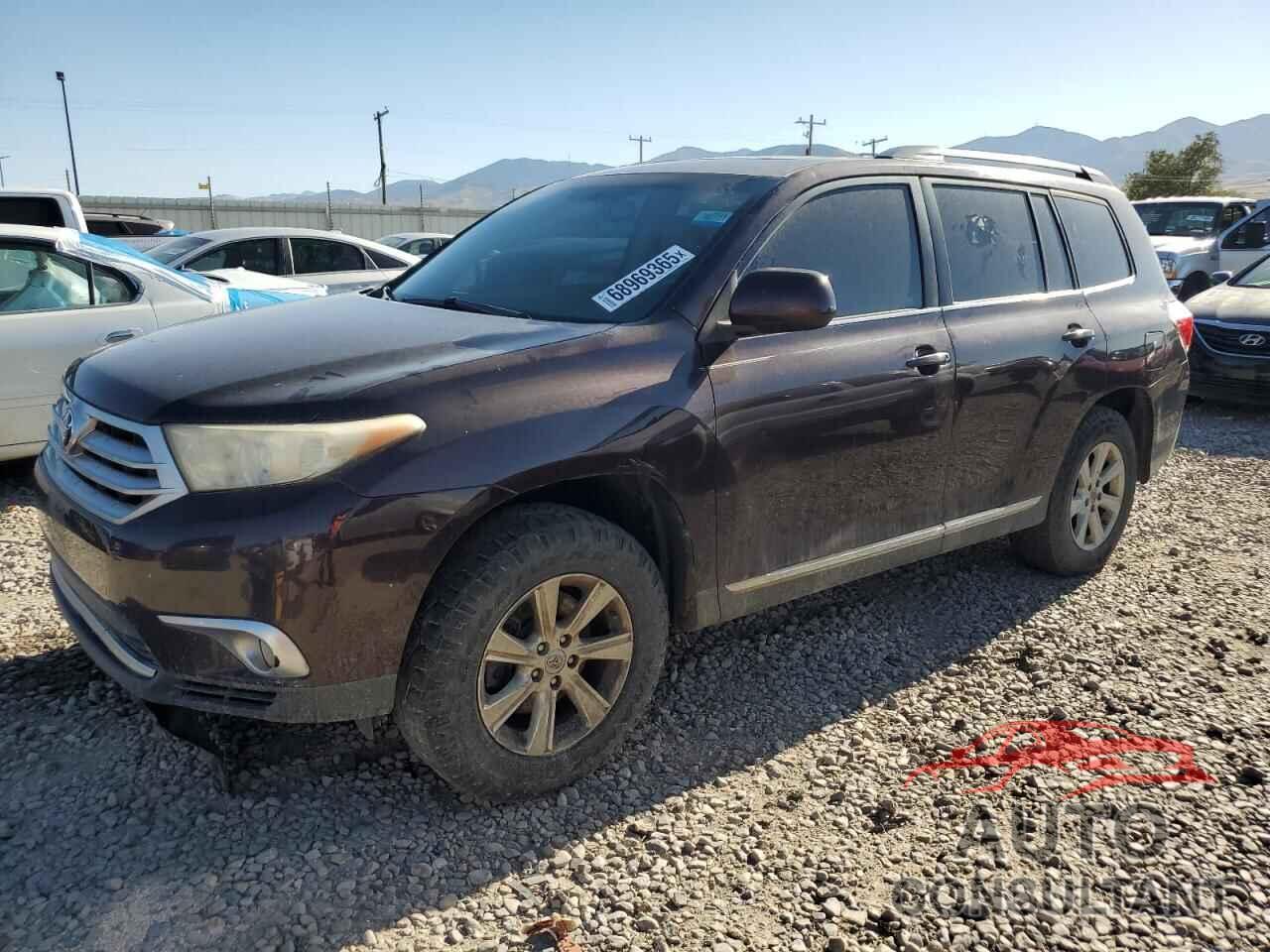 TOYOTA HIGHLANDER 2012 - 5TDZK3EH5CS062089