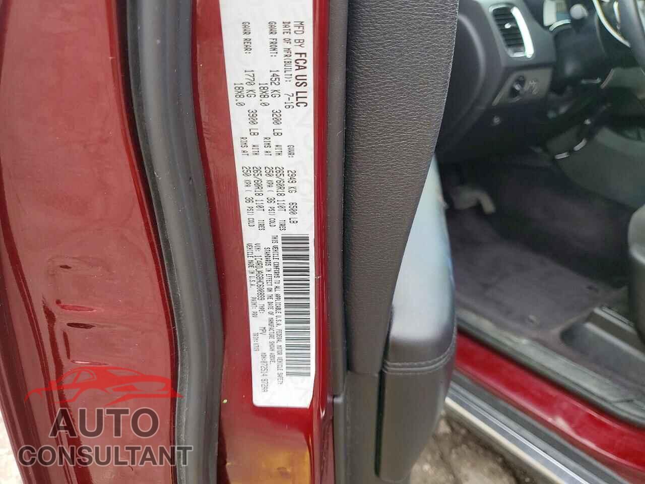 DODGE DURANGO 2017 - 1C4RDJAG8HC600899