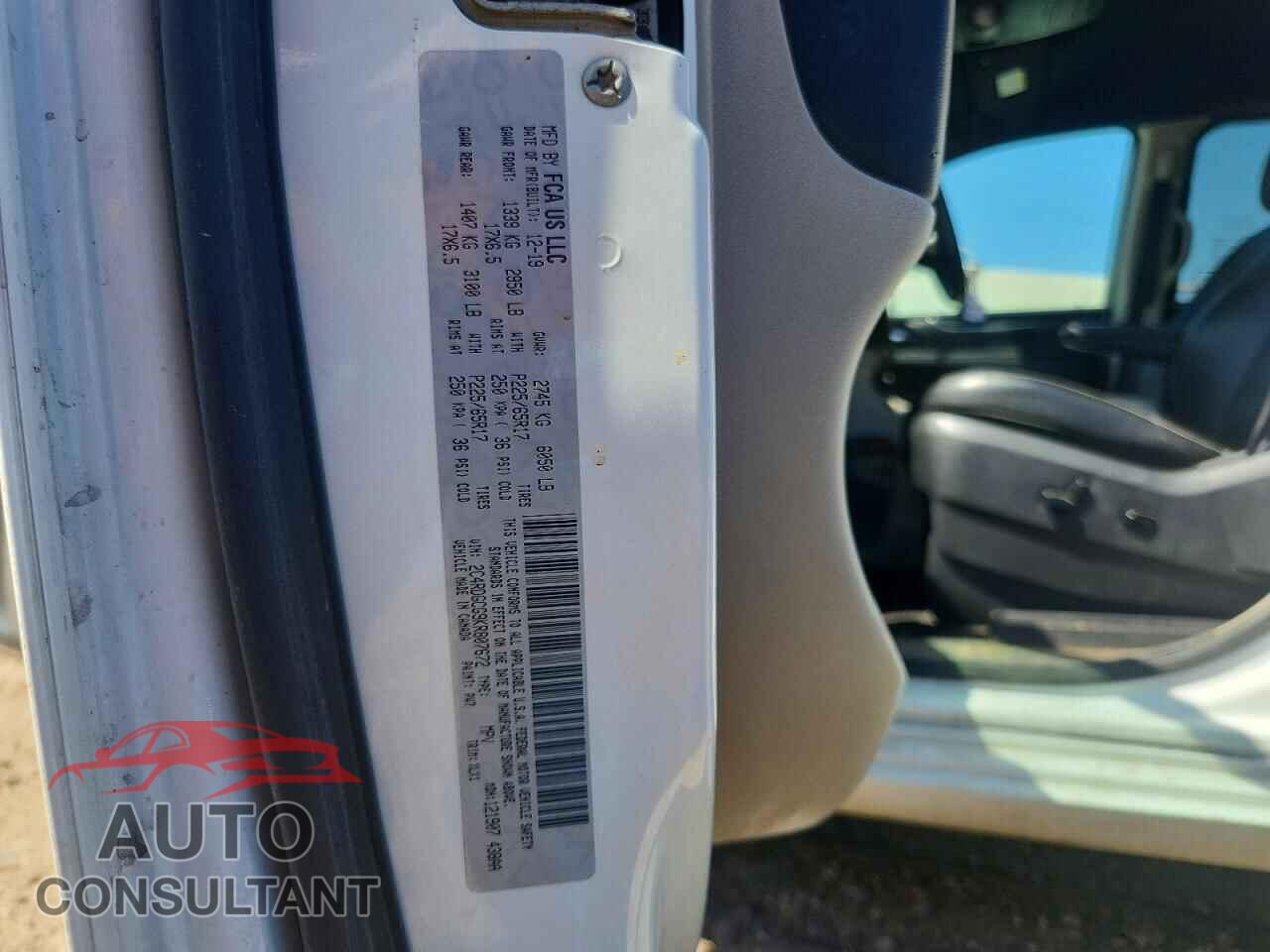 DODGE CARAVAN 2019 - 2C4RDGCG9KR807672