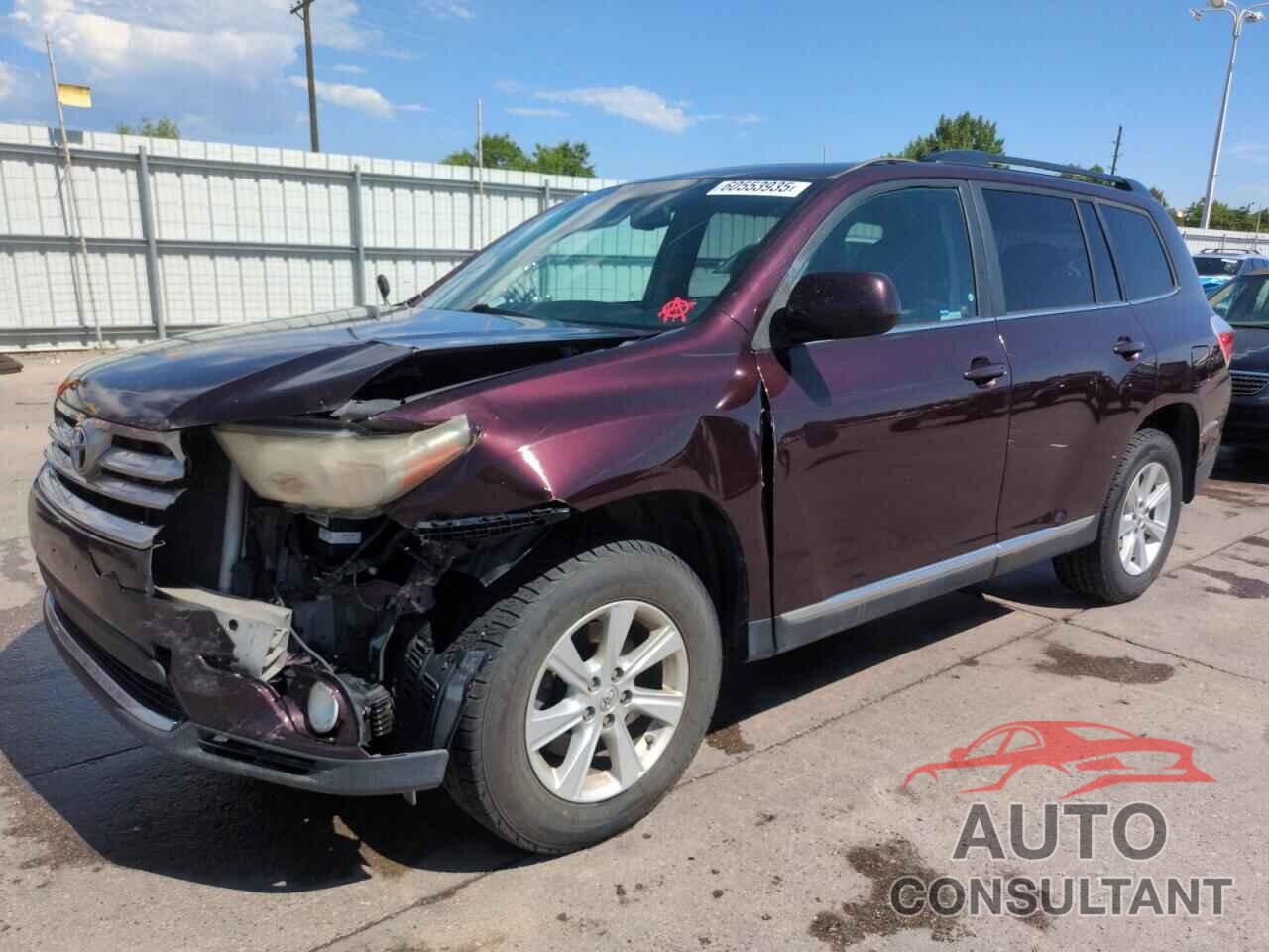 TOYOTA HIGHLANDER 2011 - 5TDBK3EHXBS053307