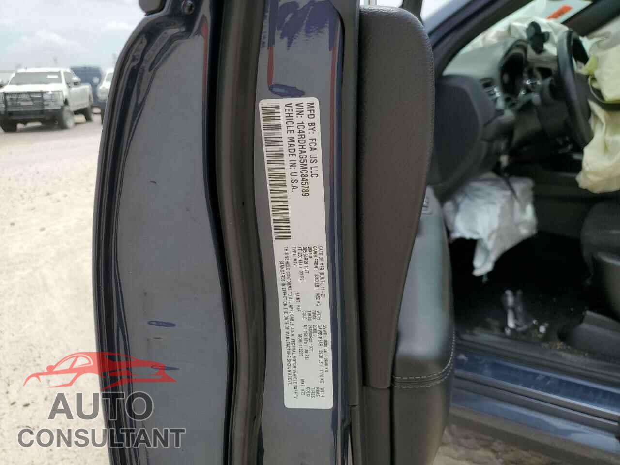 DODGE DURANGO 2021 - 1C4RDHAG5MC845789
