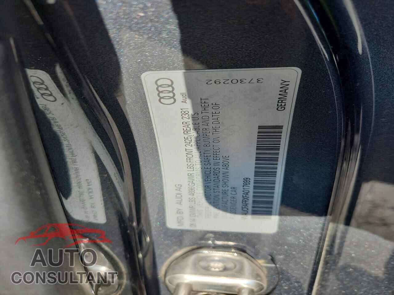 AUDI A5 2015 - WAUCFAFRXFA017699
