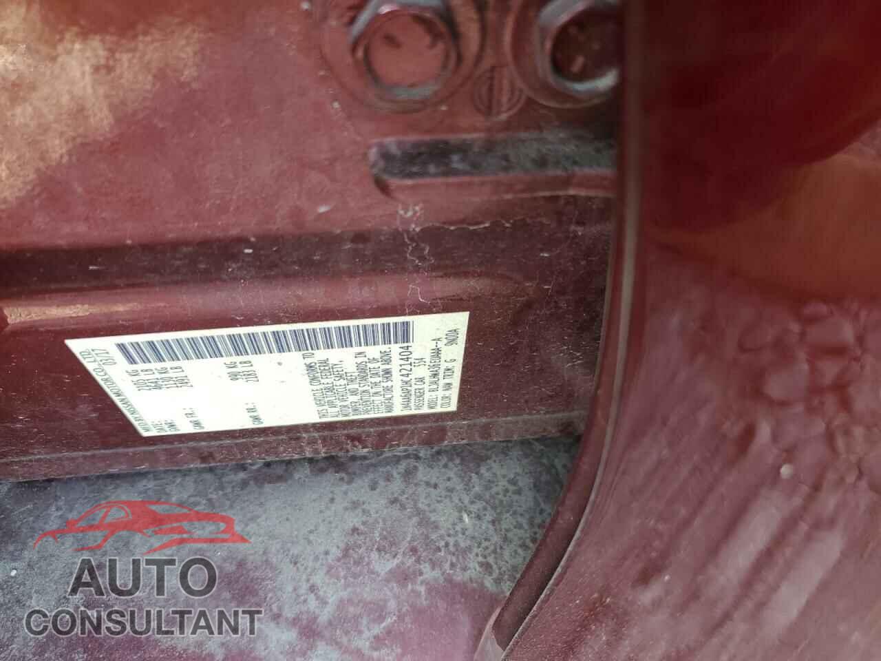 NISSAN MAXIMA 2017 - 1N4AA6AP1HC421404