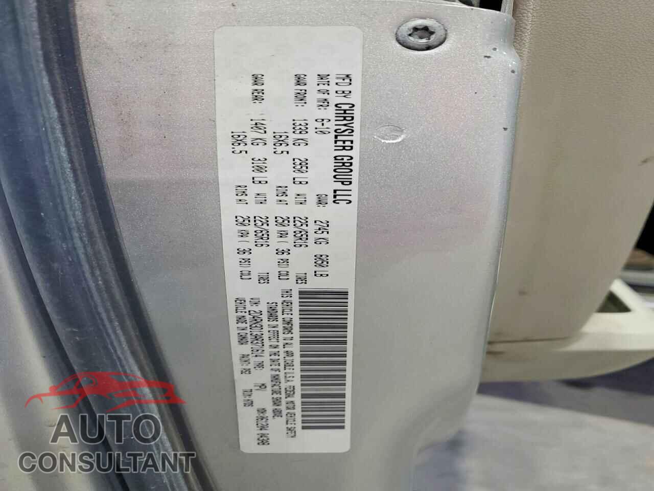 DODGE CARAVAN 2010 - 2D4RN3D13AR371614