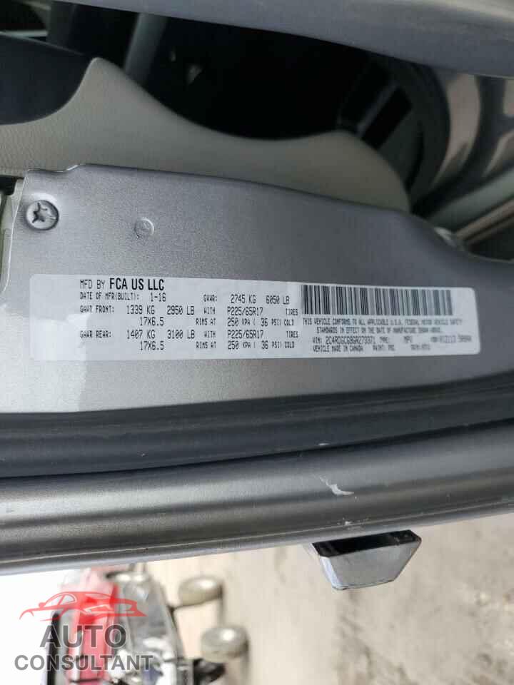 DODGE CARAVAN 2016 - 2C4RDGCG9GR273371