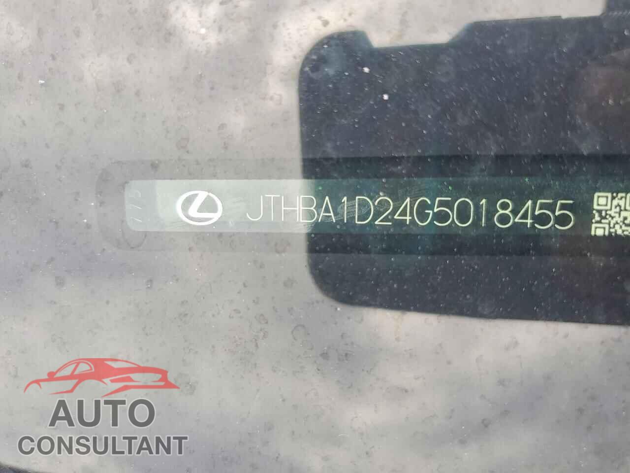 LEXUS IS 2016 - JTHBA1D24G5018455