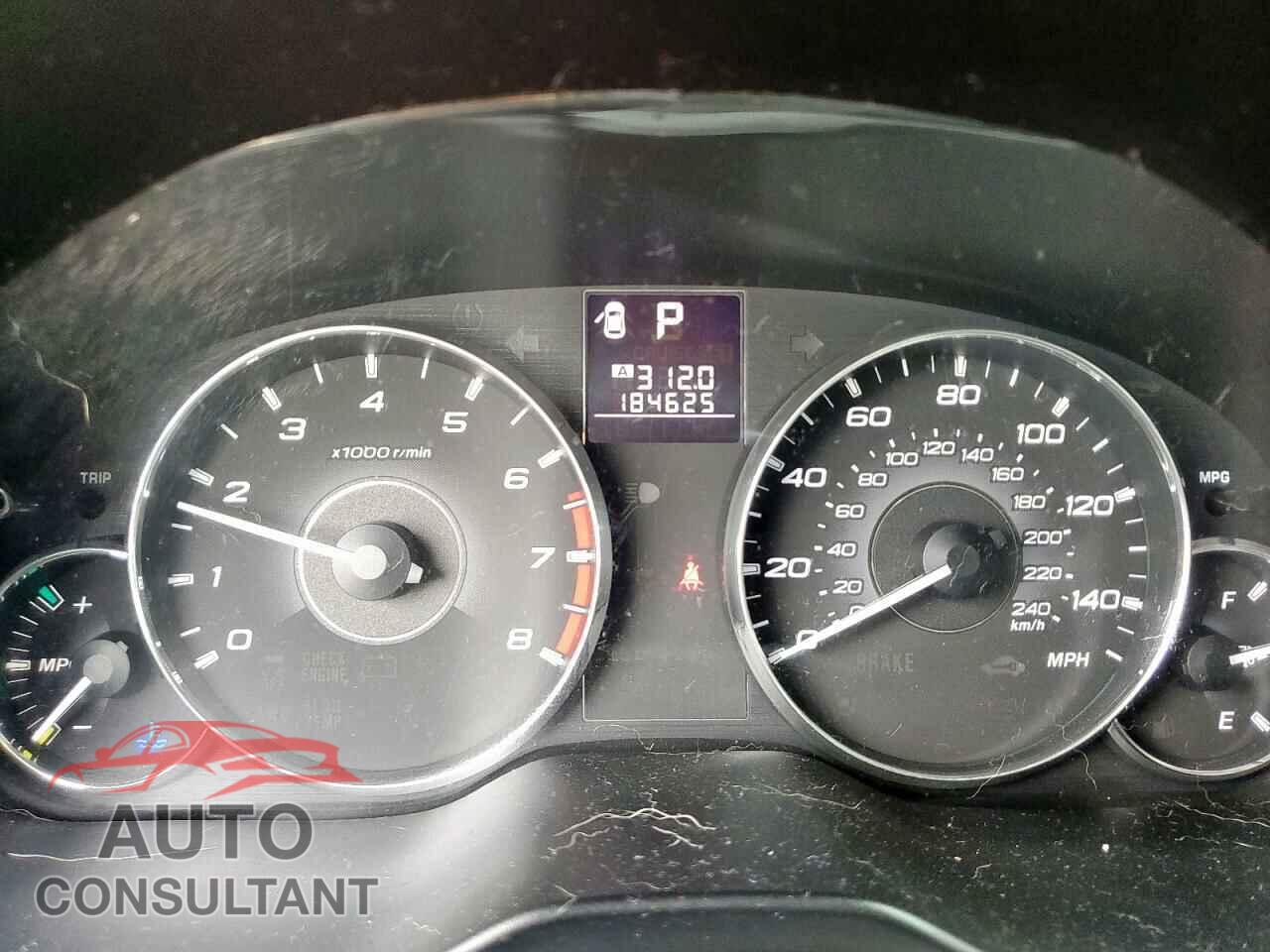 SUBARU OUTBACK 2012 - 4S4BRBCC9C3287739