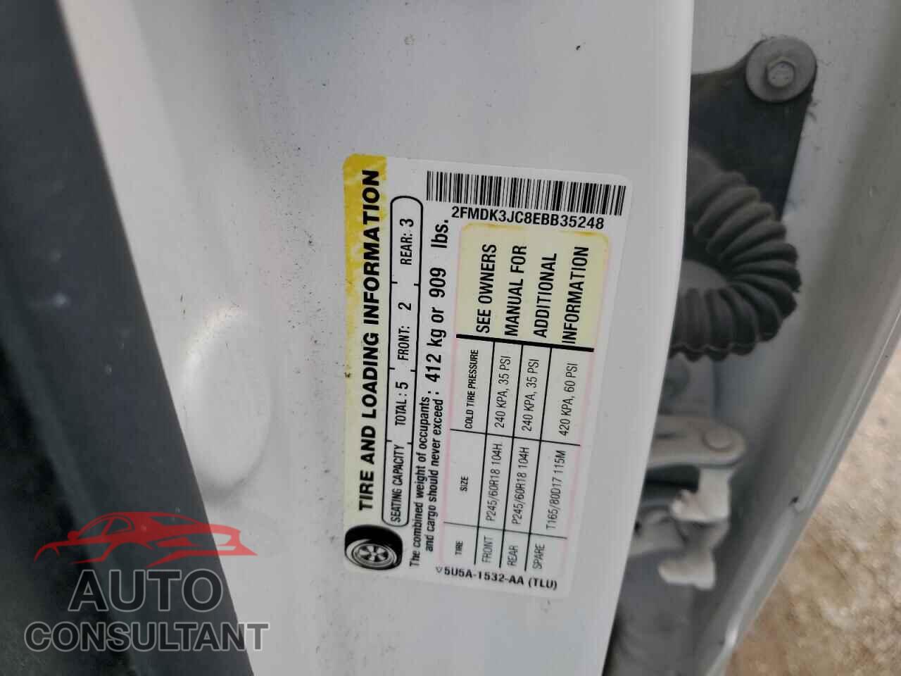 FORD EDGE 2014 - 2FMDK3JC8EBB35248