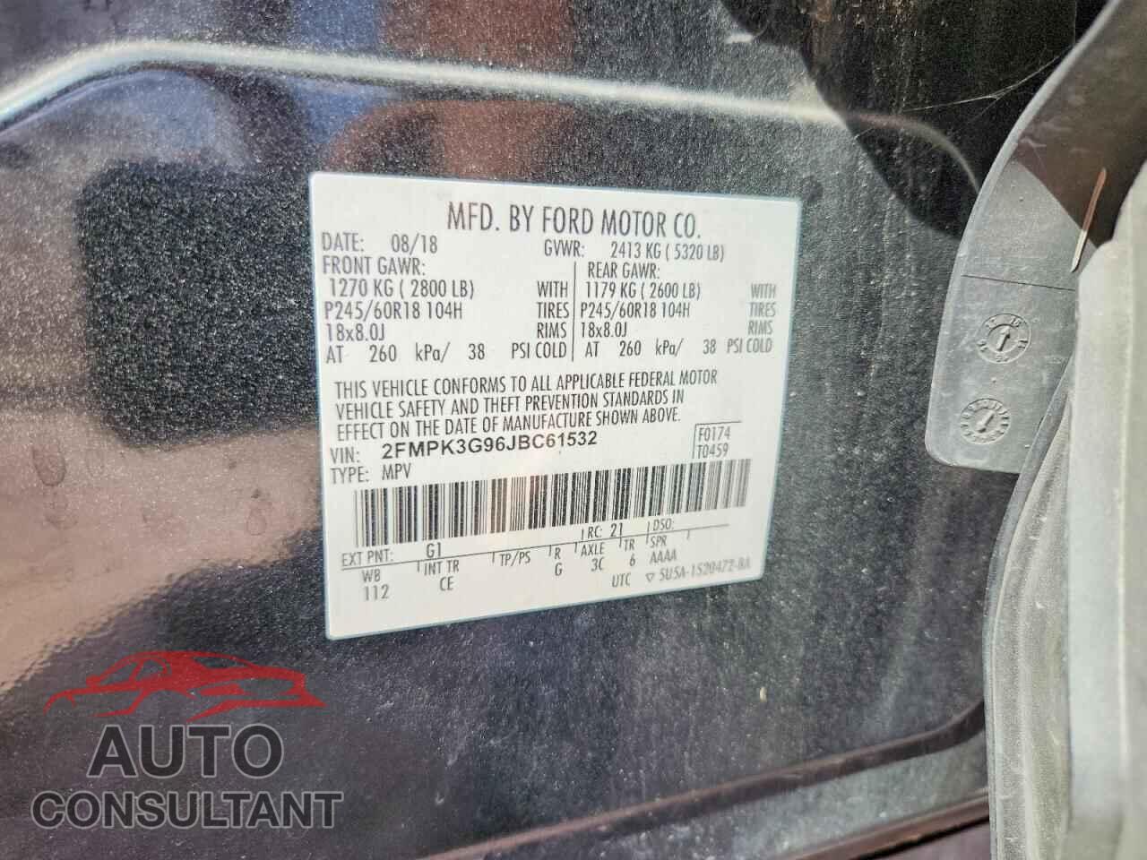 FORD EDGE 2018 - 2FMPK3G96JBC61532