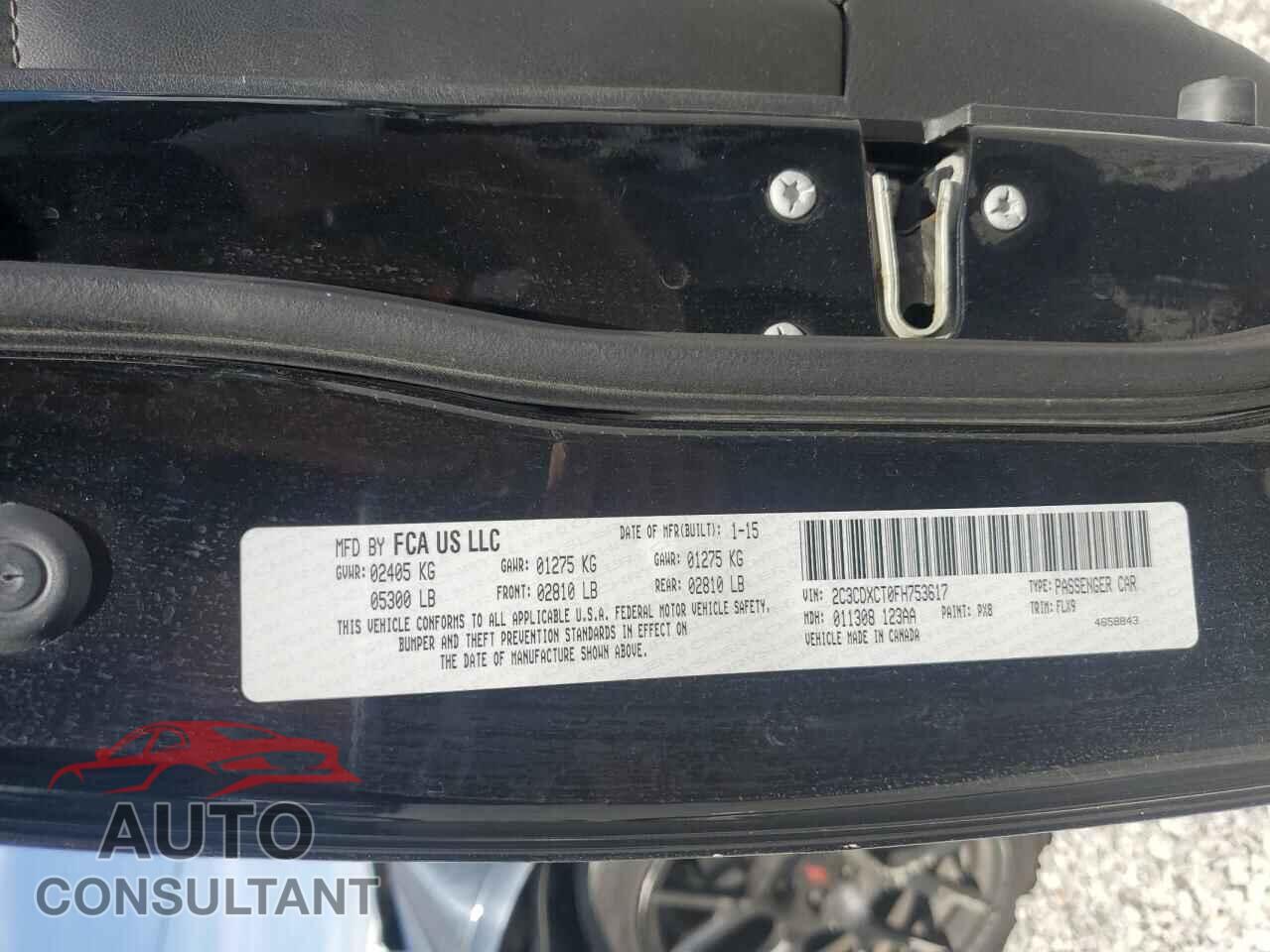 DODGE CHARGER 2015 - 2C3CDXCT0FH753617
