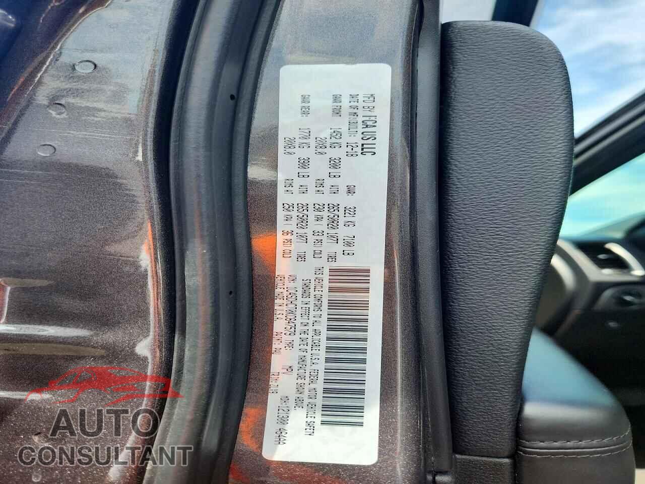 DODGE DURANGO 2019 - 1C4SDHCT0KC647579