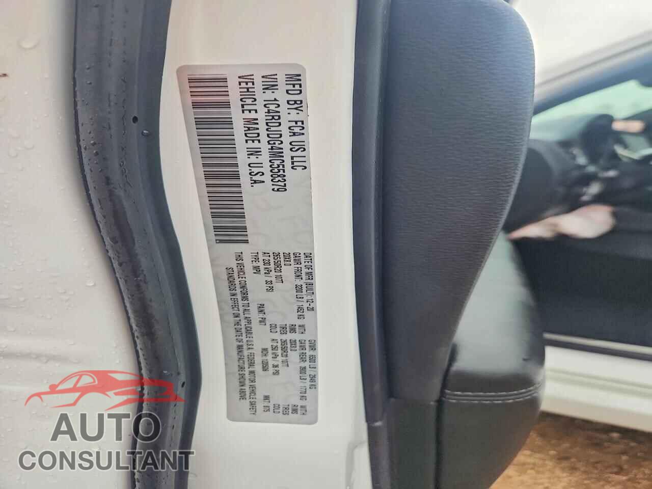 DODGE DURANGO 2021 - 1C4RDJDG4MC558379