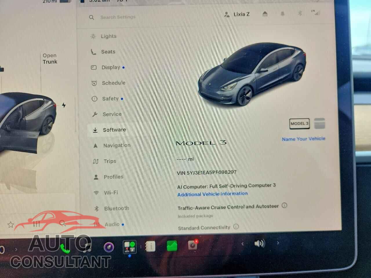 TESLA MODEL 3 2023 - 5YJ3E1EA5PF698297