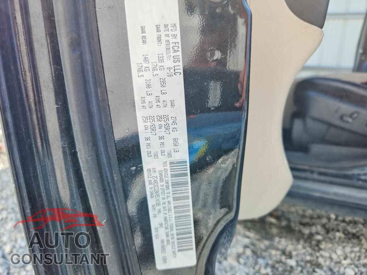 DODGE CARAVAN 2019 - 2C4RDGCG9KR514189