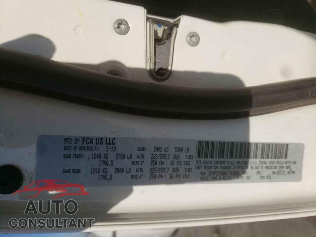 DODGE JOURNEY 2019 - 3C4PDCAB0KT763856