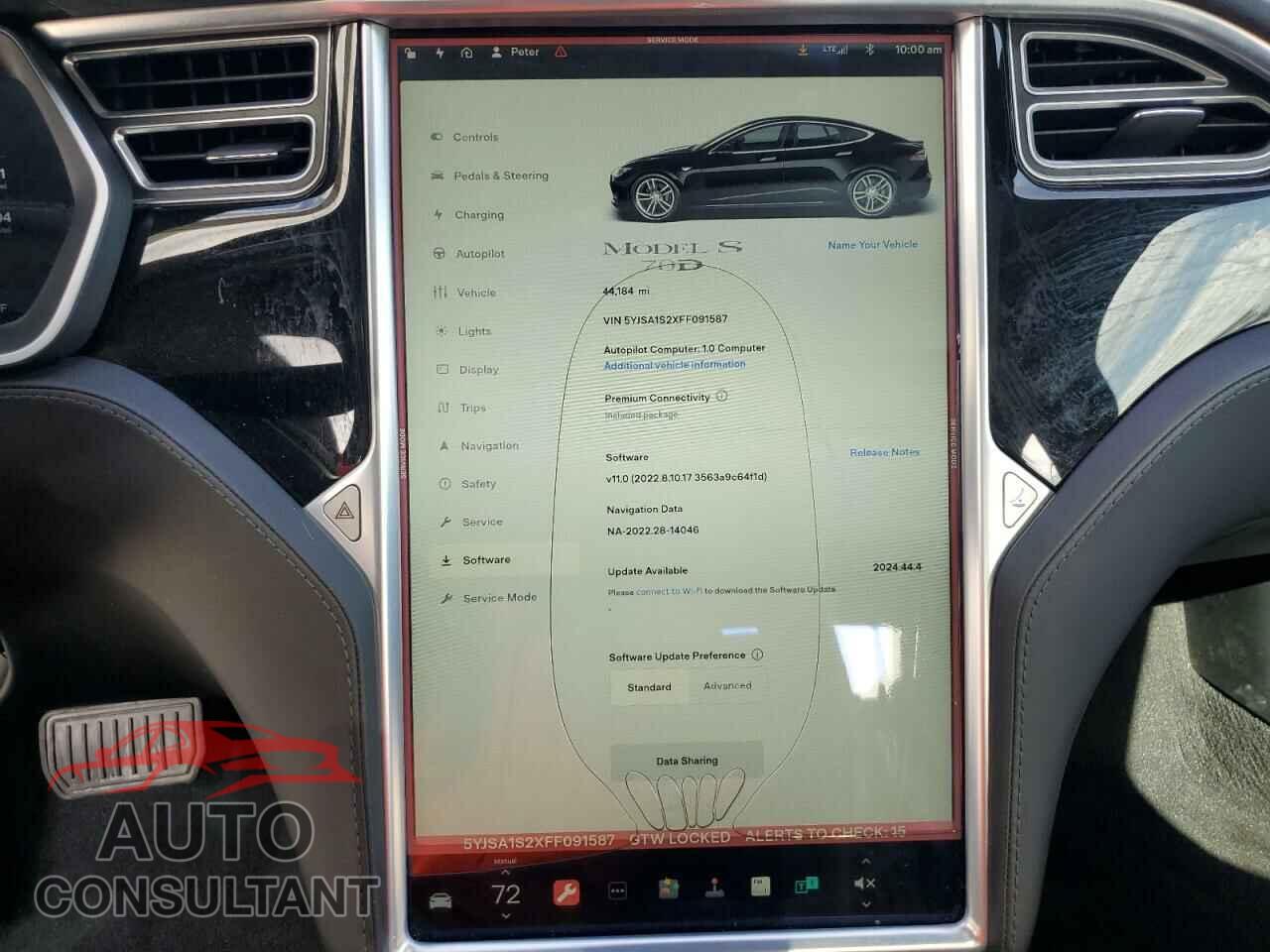 TESLA MODEL S 2015 - 5YJSA1S2XFF091587
