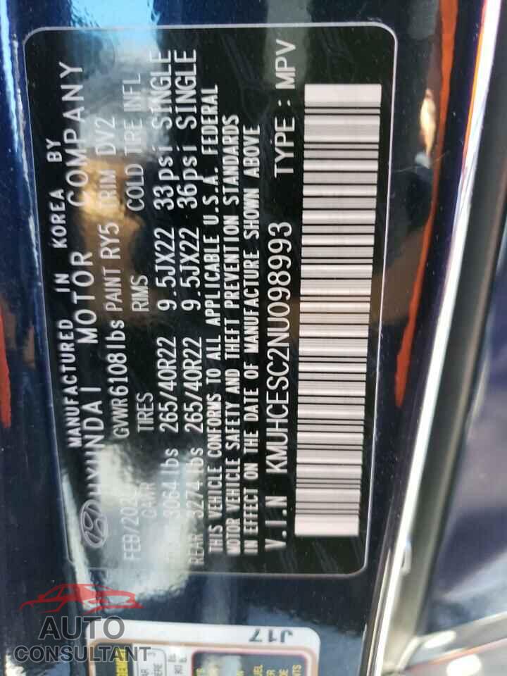 GENESIS GV80 2022 - KMUHCESC2NU098993
