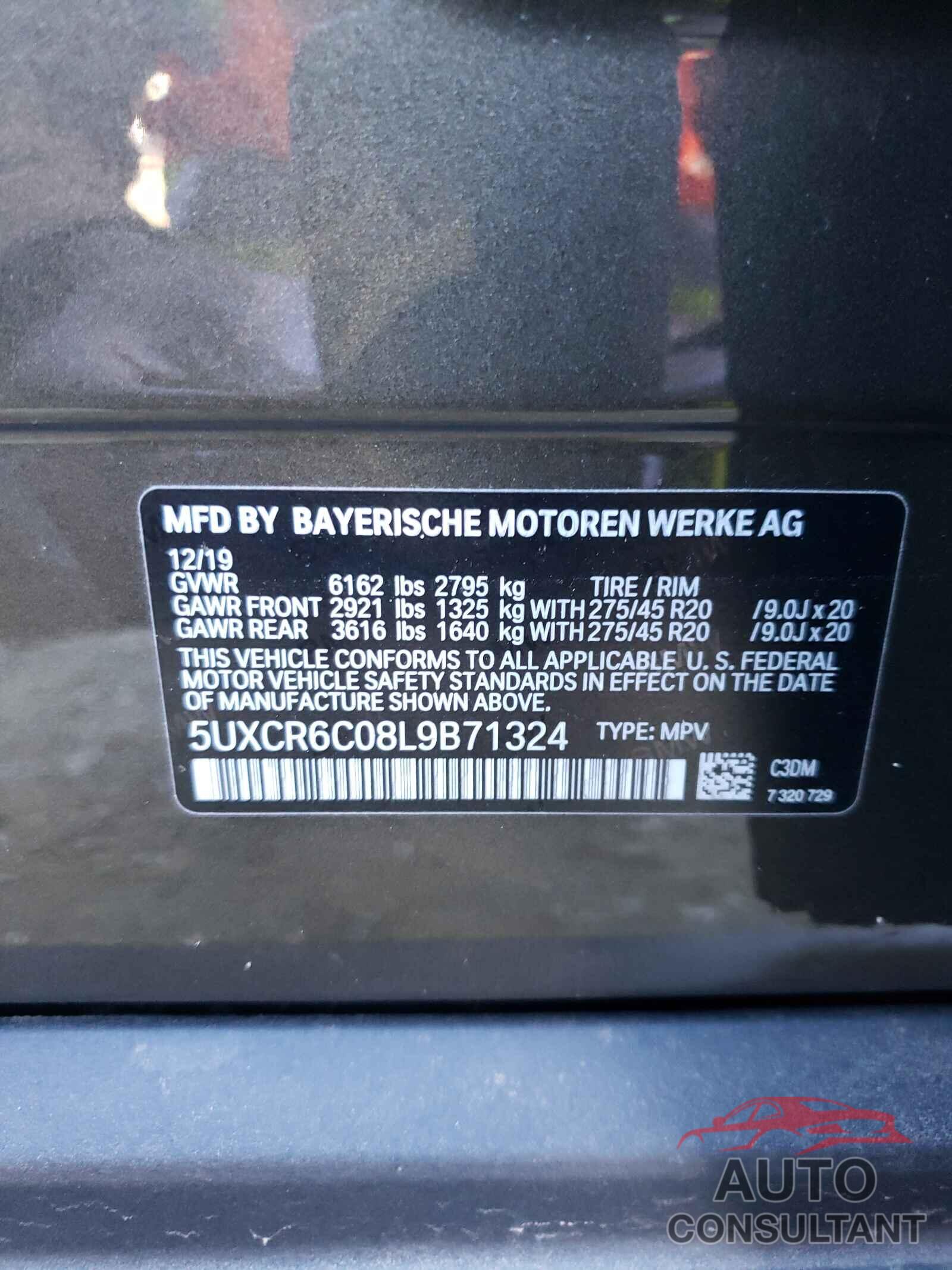 BMW X5 2020 - 5UXCR6C08L9B71324