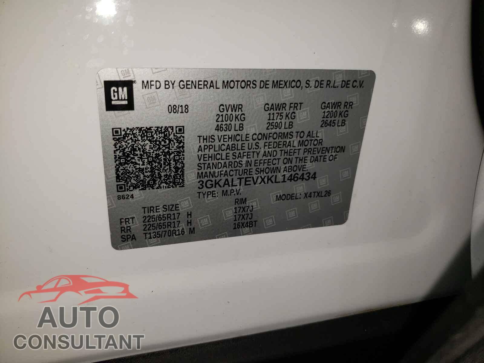 GMC TERRAIN 2019 - 3GKALTEVXKL146434