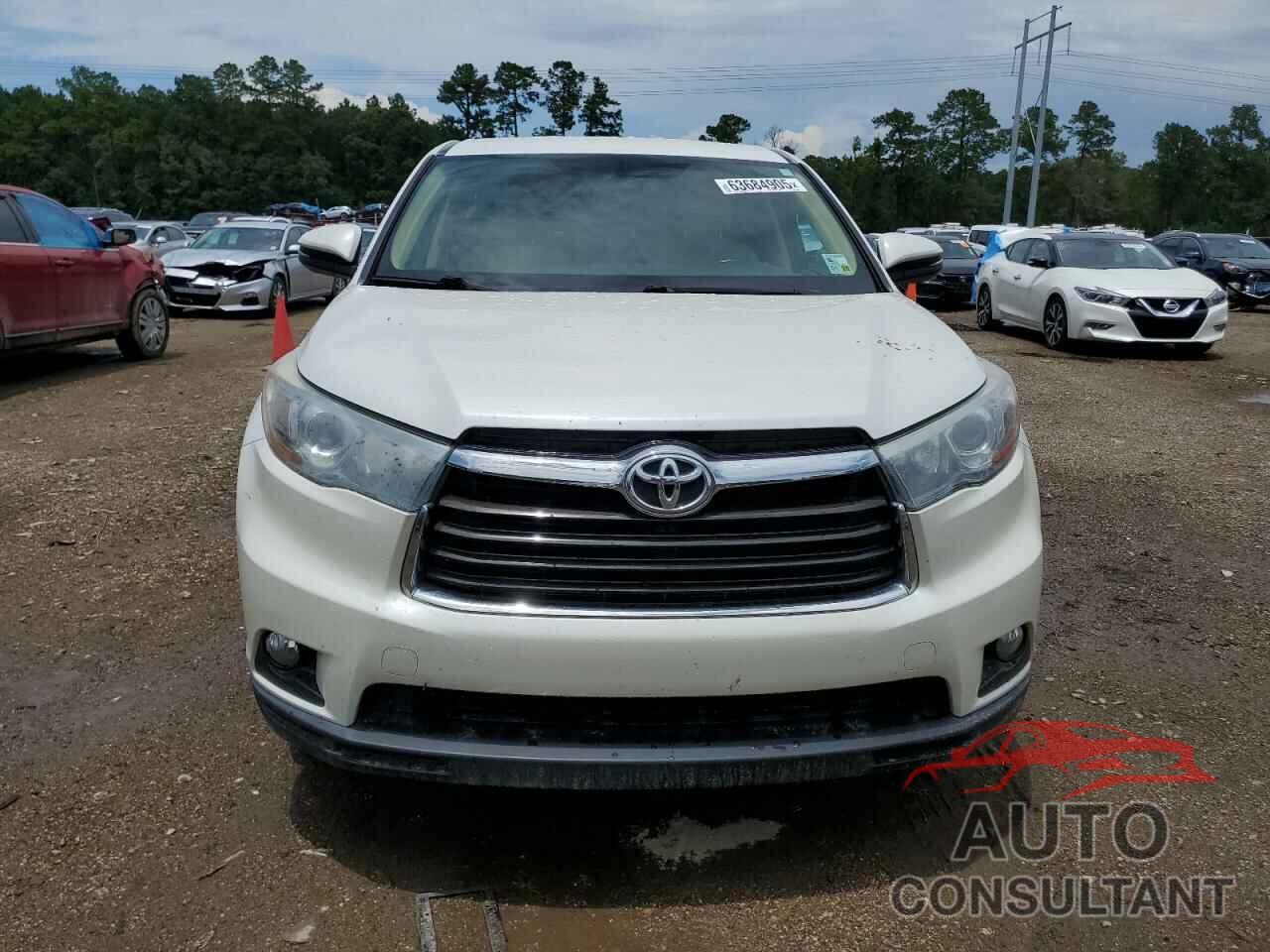 TOYOTA HIGHLANDER 2016 - 5TDZKRFH1GS122358