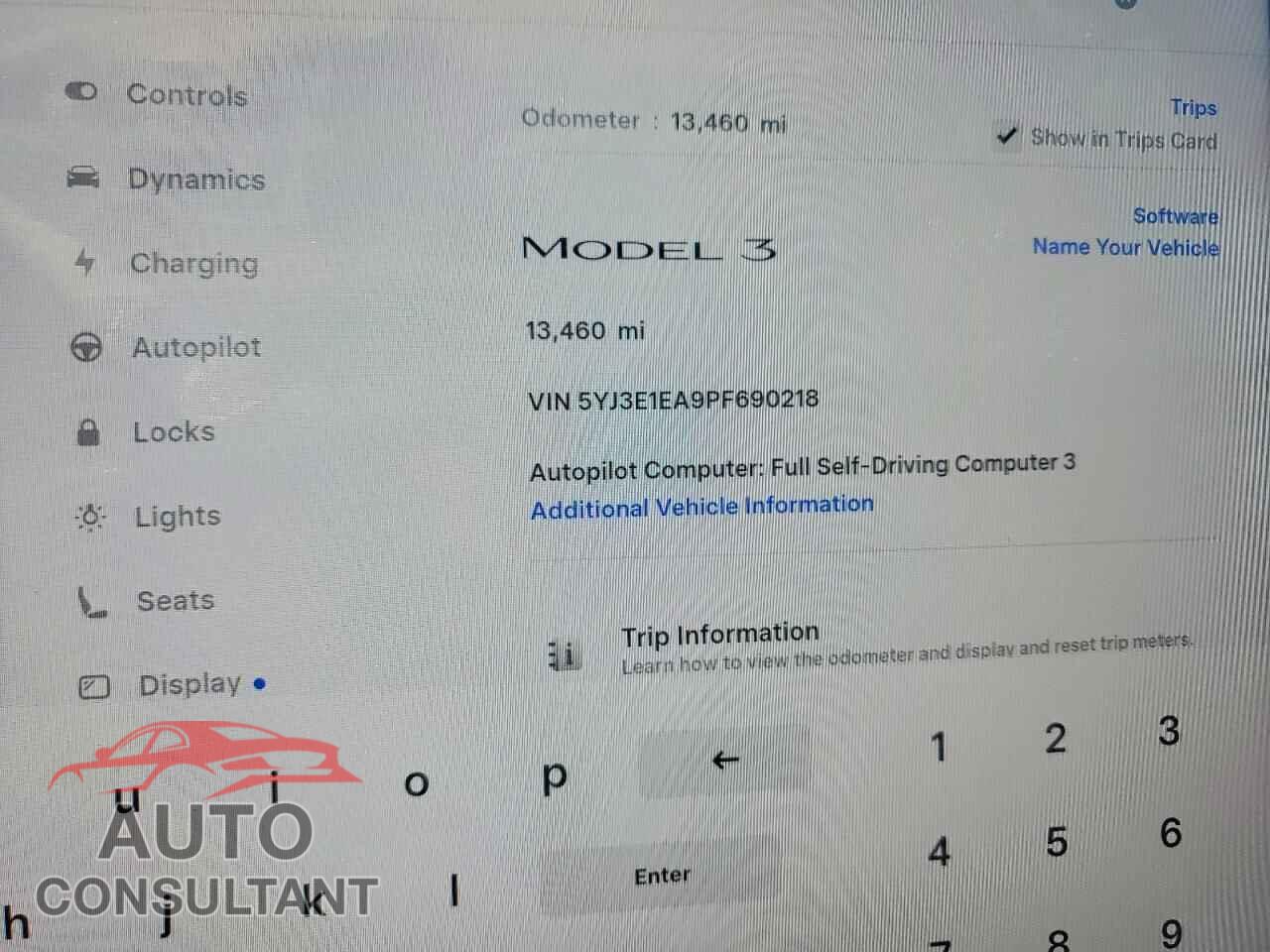 TESLA MODEL 3 2023 - 5YJ3E1EA9PF690218