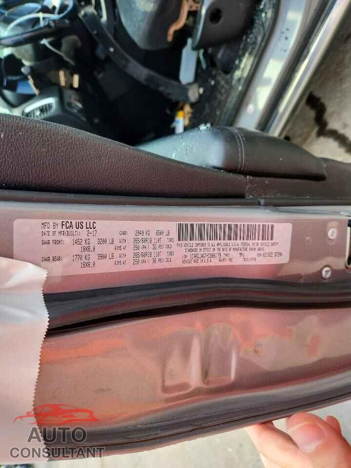 DODGE DURANGO 2017 - 1C4RDJAG7HC806179