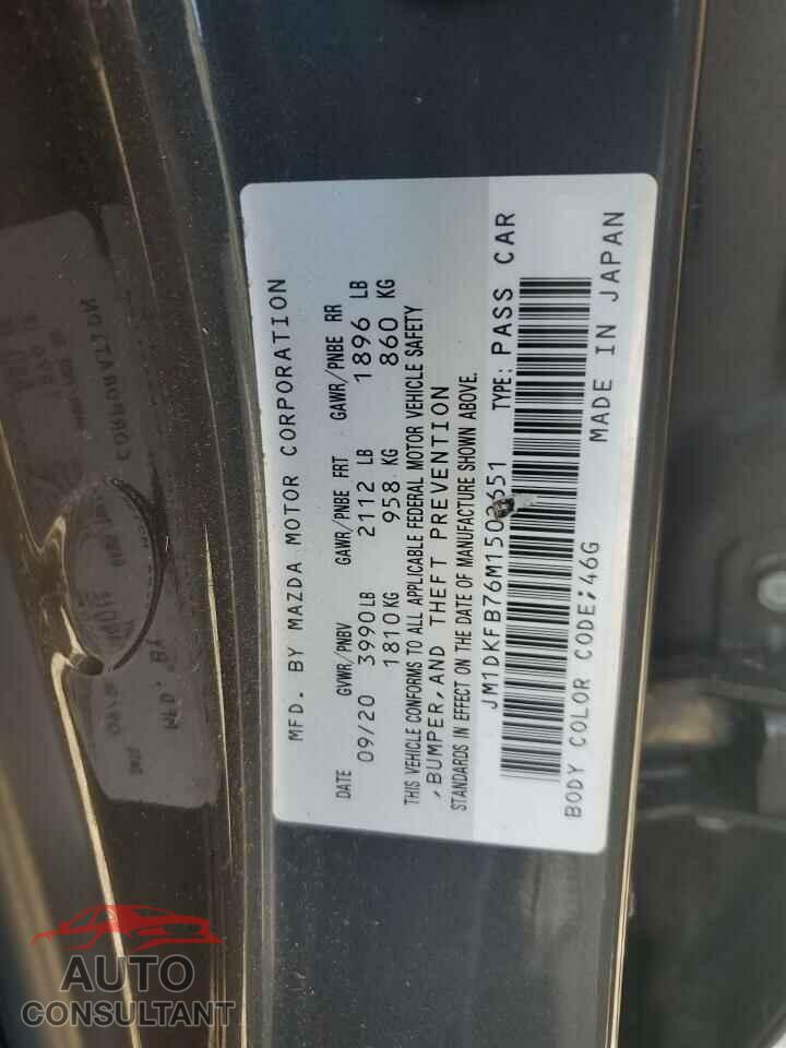 MAZDA CX-3 2021 - JM1DKFB76M1502651