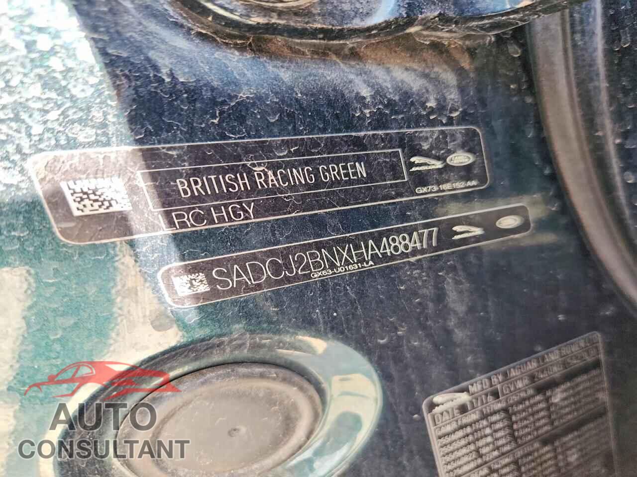 JAGUAR F-PACE 2017 - SADCJ2BNXHA488477